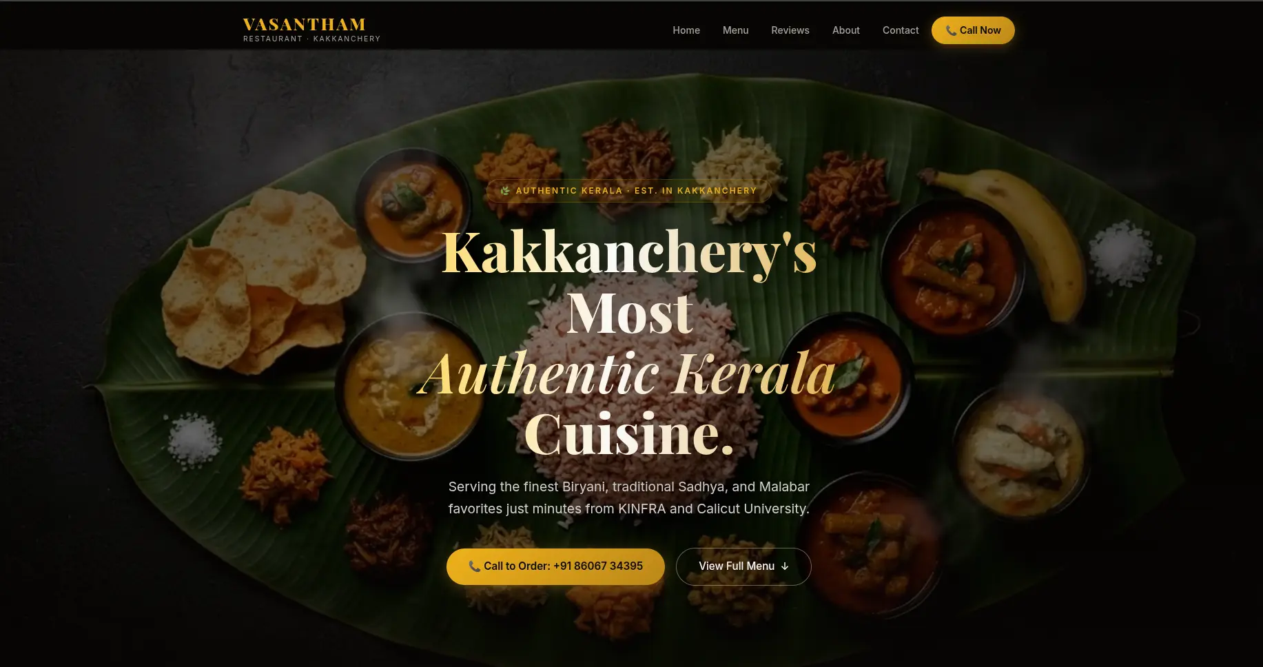 Restaurant and Catering Website
