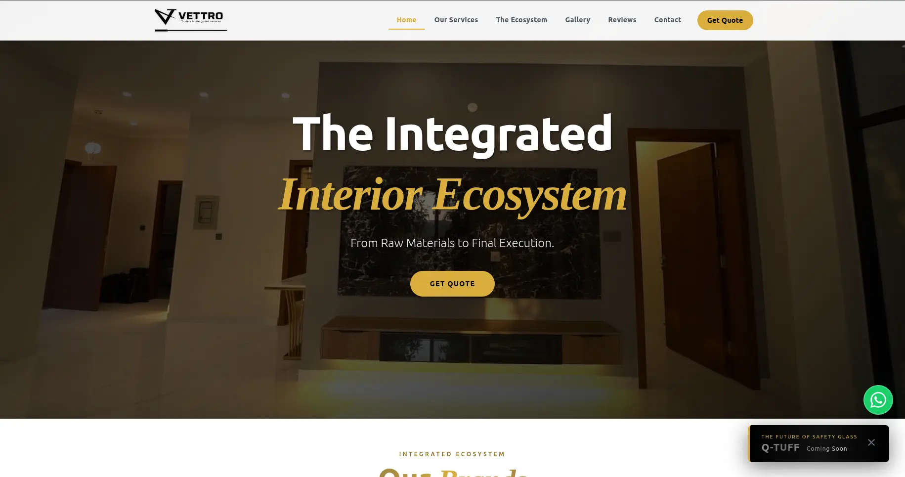 Vettro Traders Website